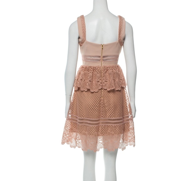 NWT!! SELF-PORTRAIT Square Neckline Mini Dress - Picture 4 of 8